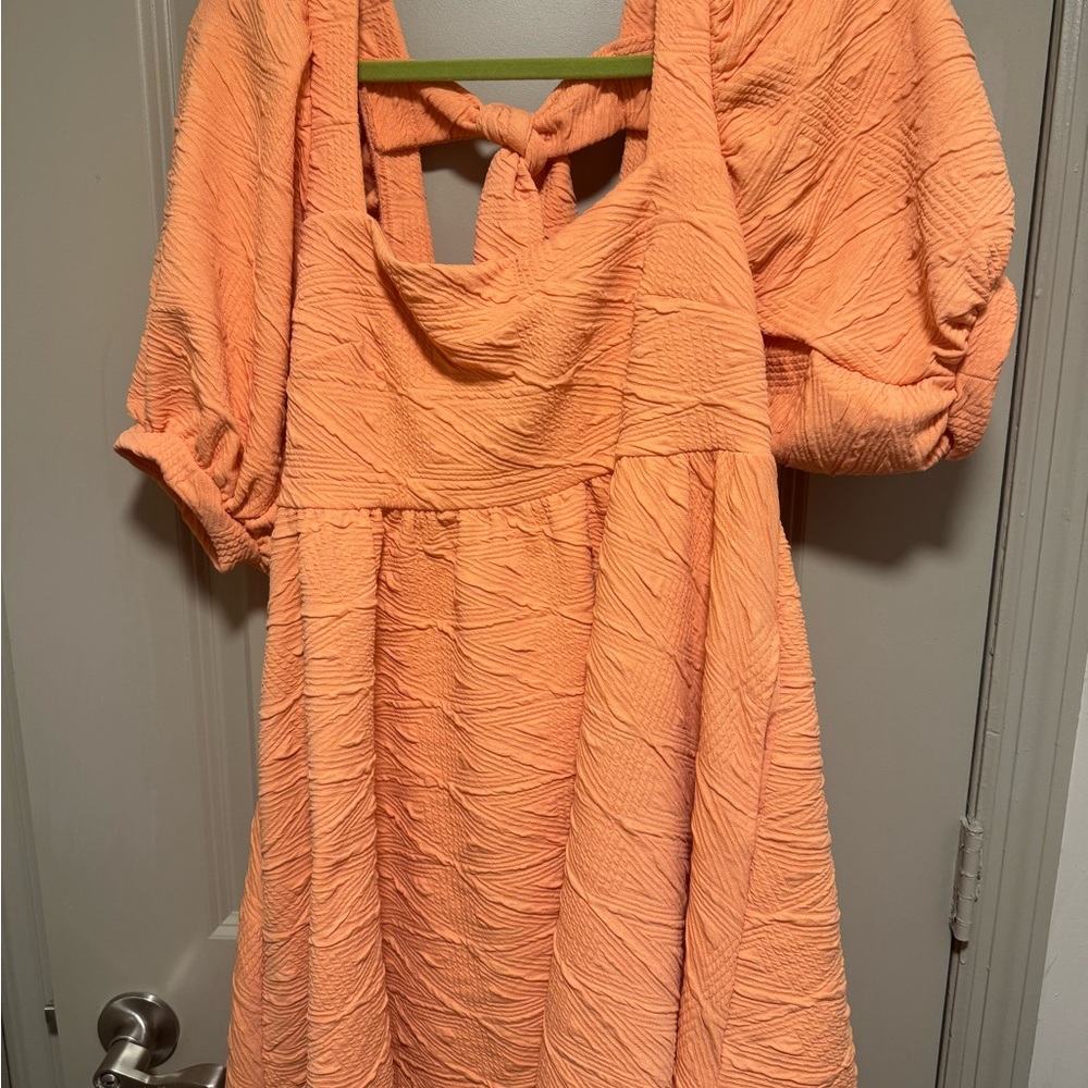 Free People Coral Mini Dress